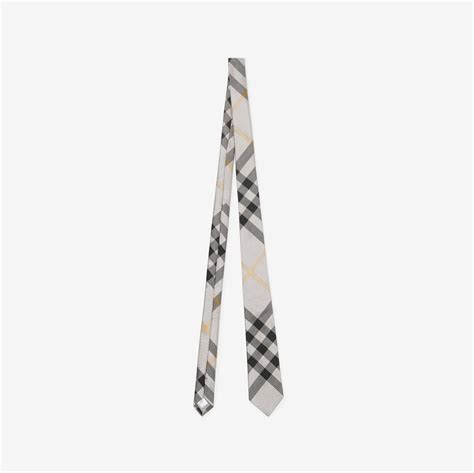 burberry slim check silk tie|Check Silk Tie in Chamomile .